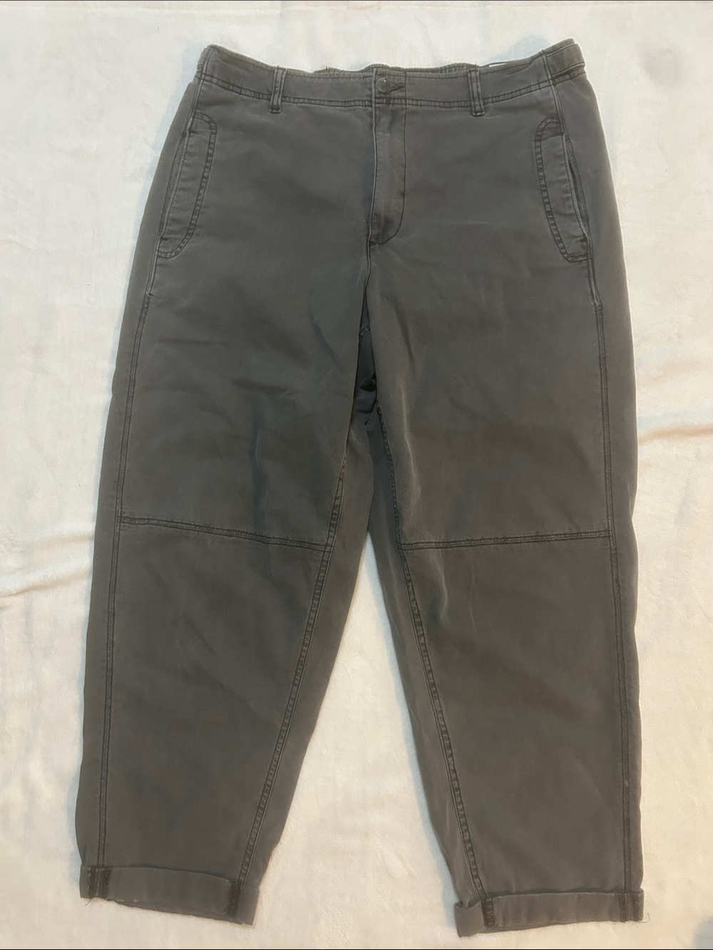 Old Navy Women's Pants High-Waisted Slouchy Balloon Gray Size XL